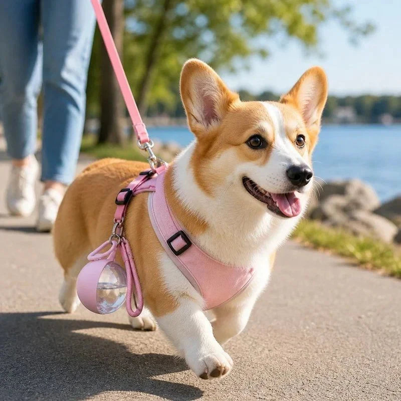 Botella de Agua Portátil para Perros con Cuenco | Antigoteo